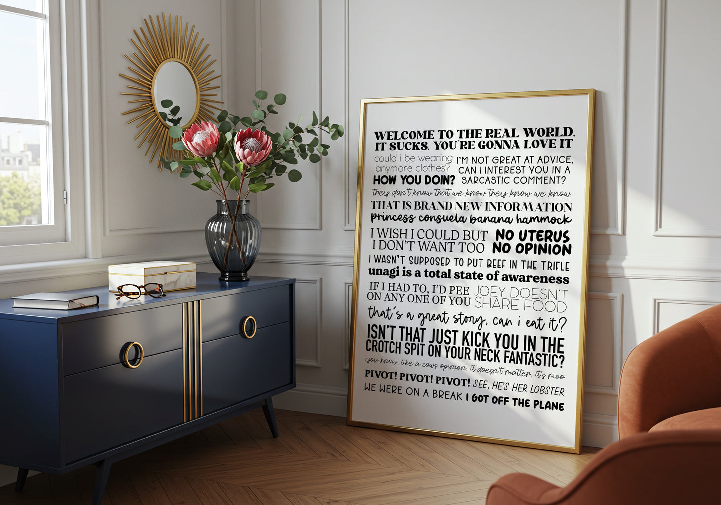 Friends Quotes Print