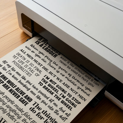 Game of Thrones Quotes Print