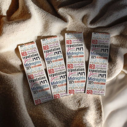 Taylor Swift Albums Bookmark