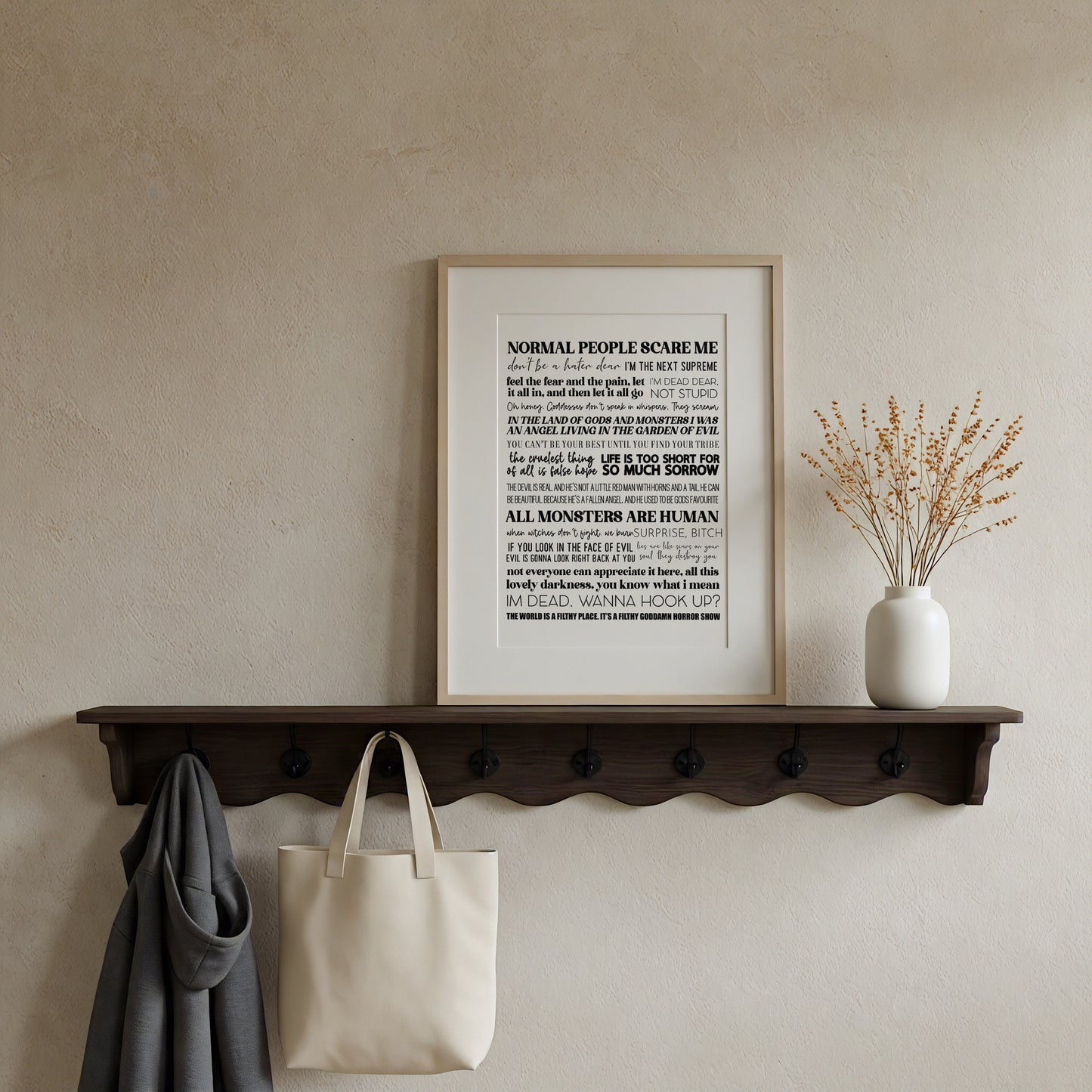 American Horror Story Quotes Print