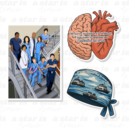 Greys Anatomy Stickers