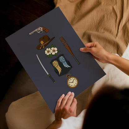 The Walking Dead - Iconic Icons Print