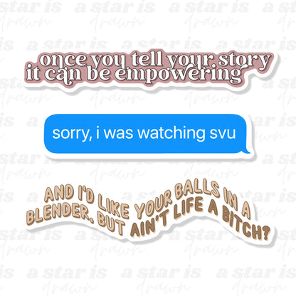 Law and Order: SVU Stickers
