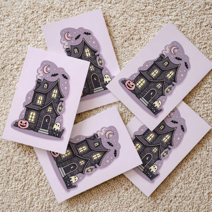 Cute Haunted House Print