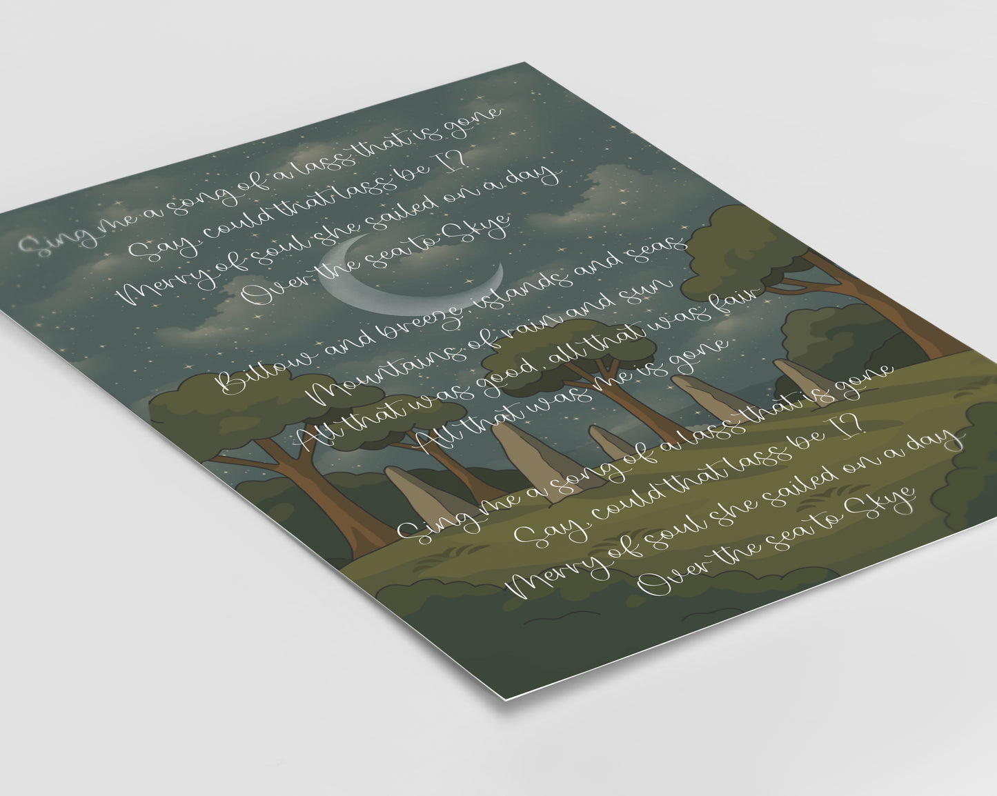 Outlander - The Skye Boat Song Print