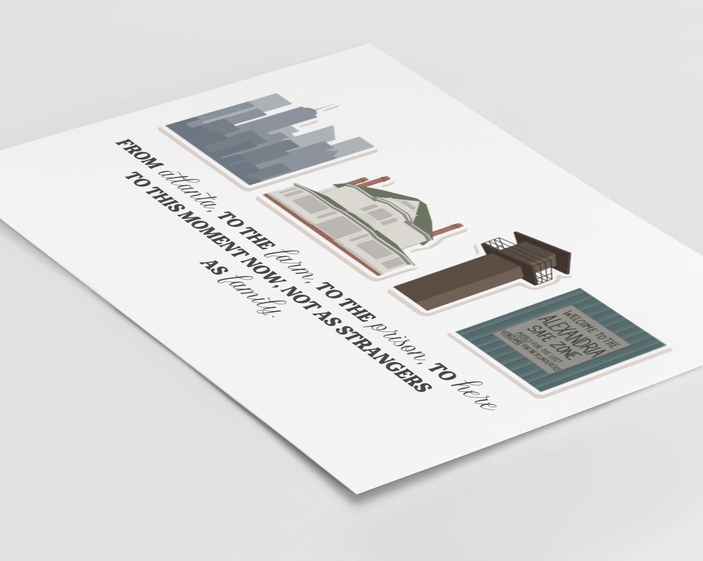 The Walking Dead - Iconic Locations Print