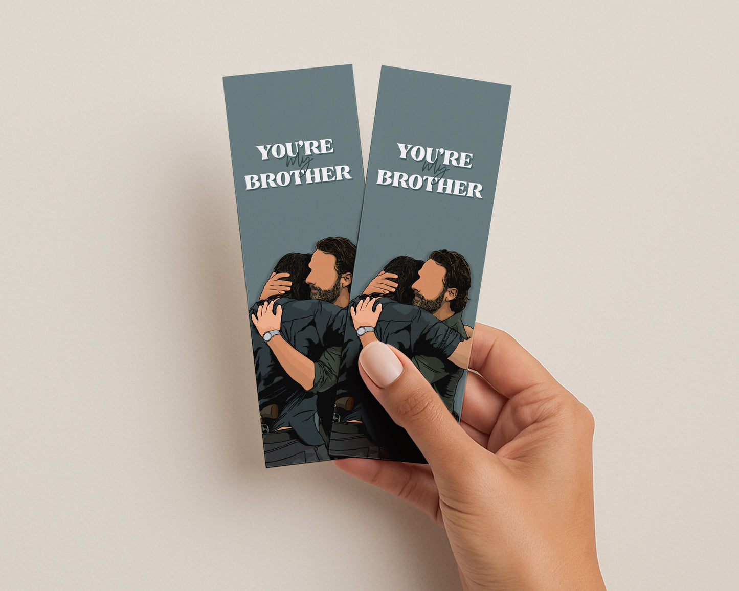 Rick and Daryl - You’re My Brother Bookmark