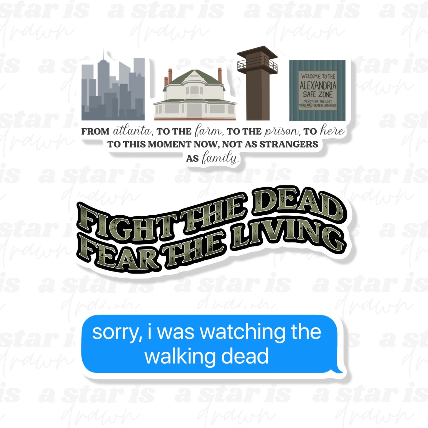 The Walking Dead Stickers