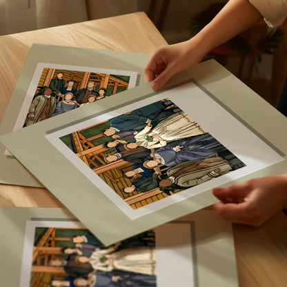 Outlander - MacKenzie/Fraser Wedding Polaroid Print
