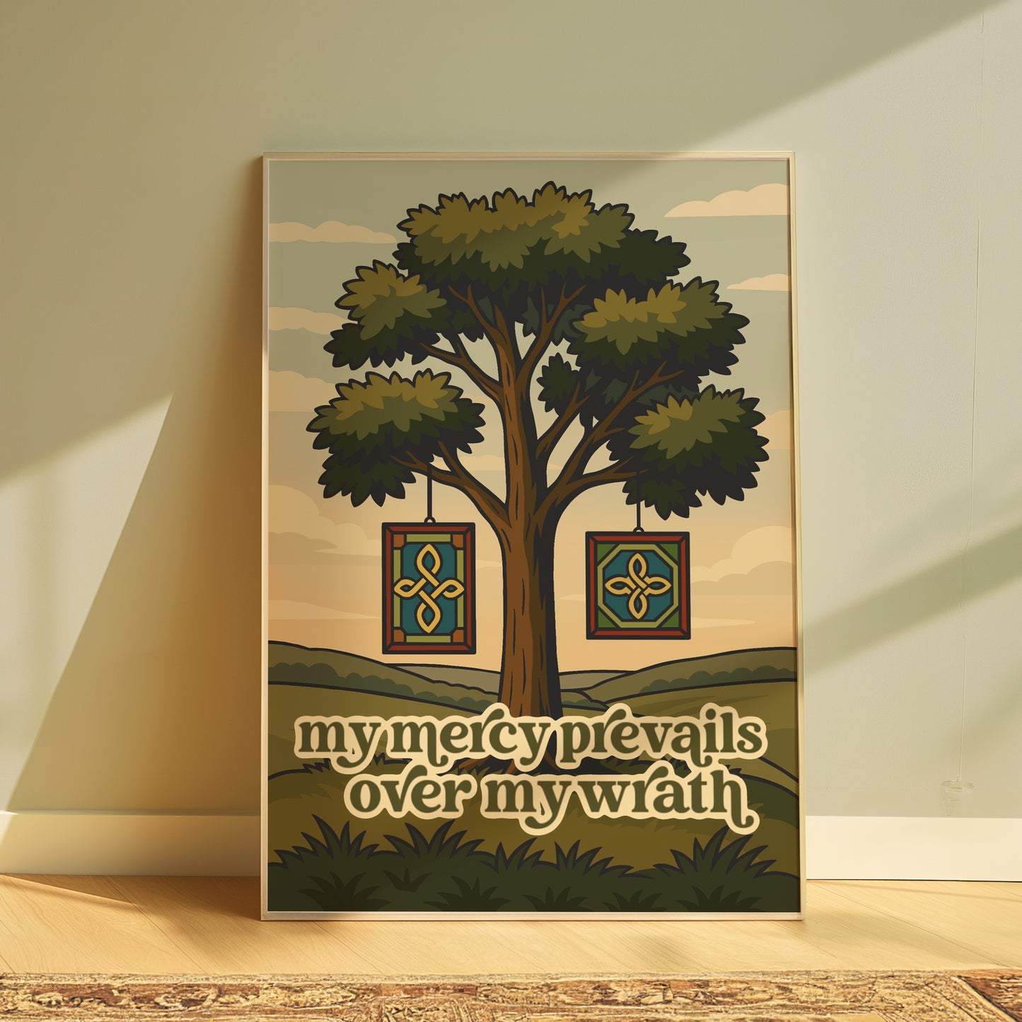 The Walking Dead - My Mercy Prevails Over My Wrath Print
