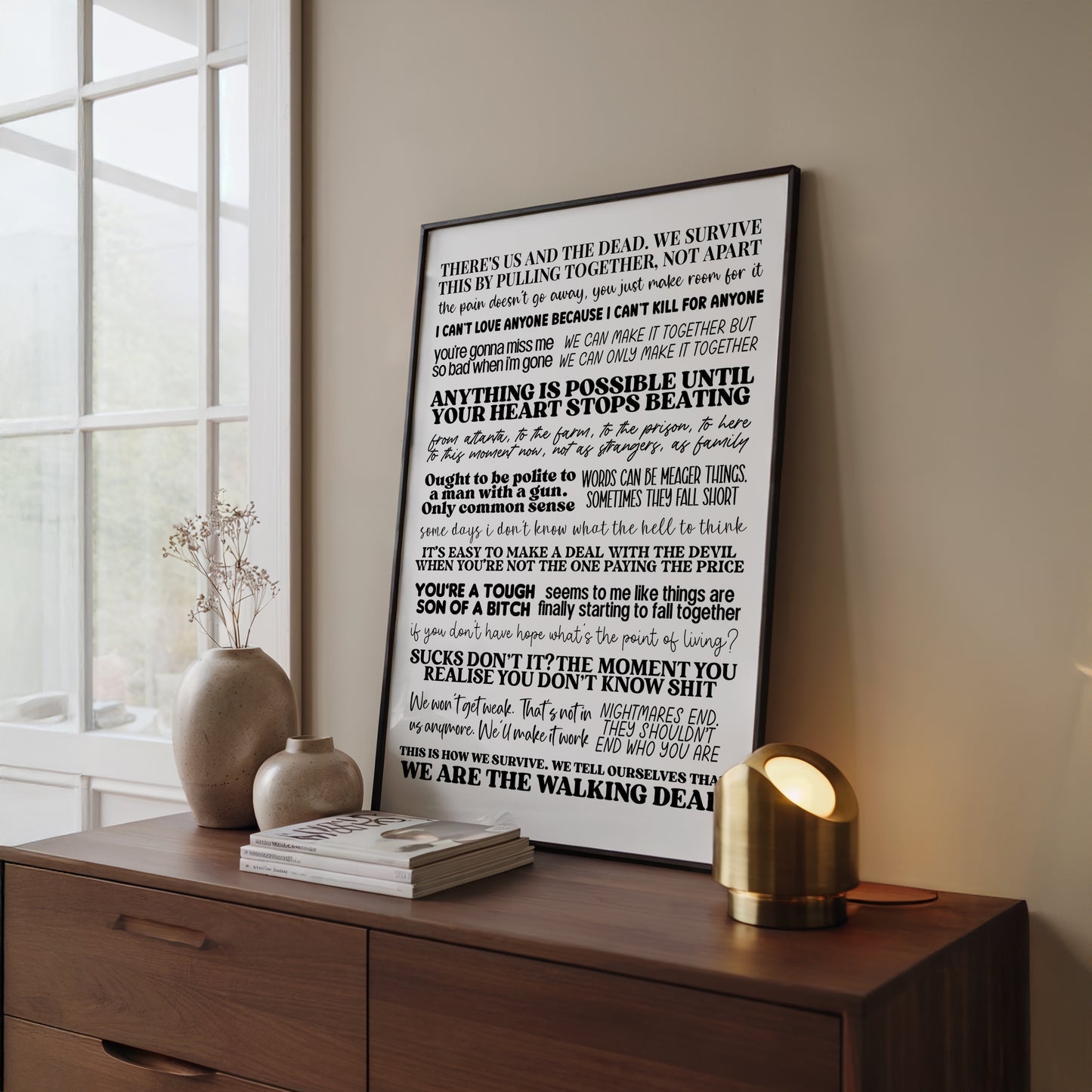 The Walking Dead Quotes Print