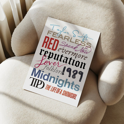 Taylor Swift Albums Print