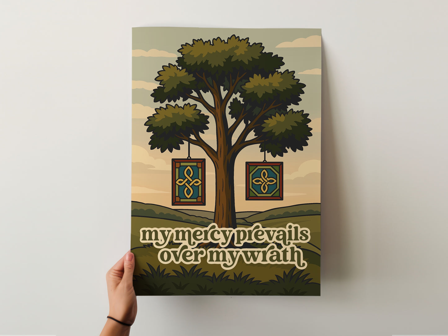 The Walking Dead - My Mercy Prevails Over My Wrath Print