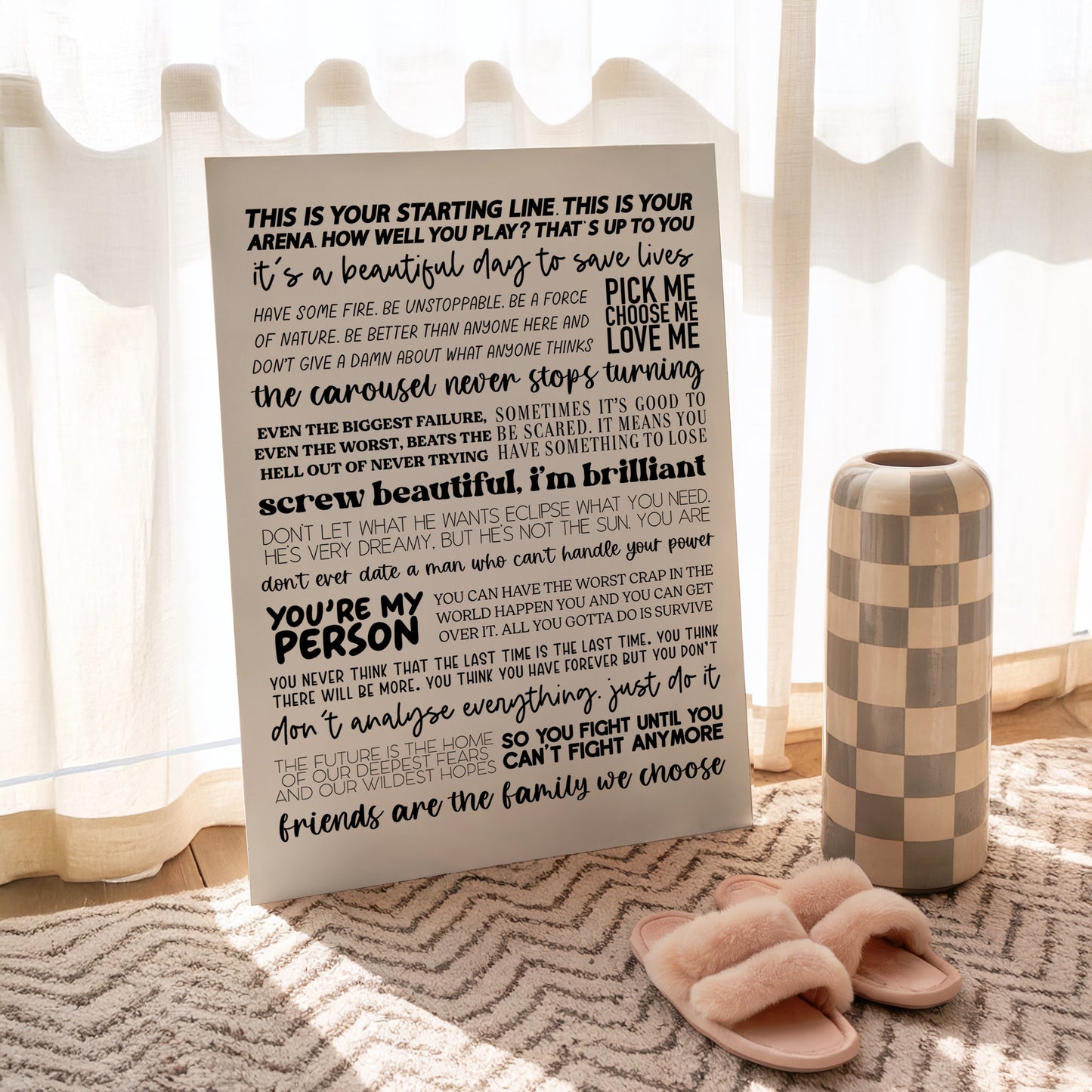 Greys Anatomy Quotes Print