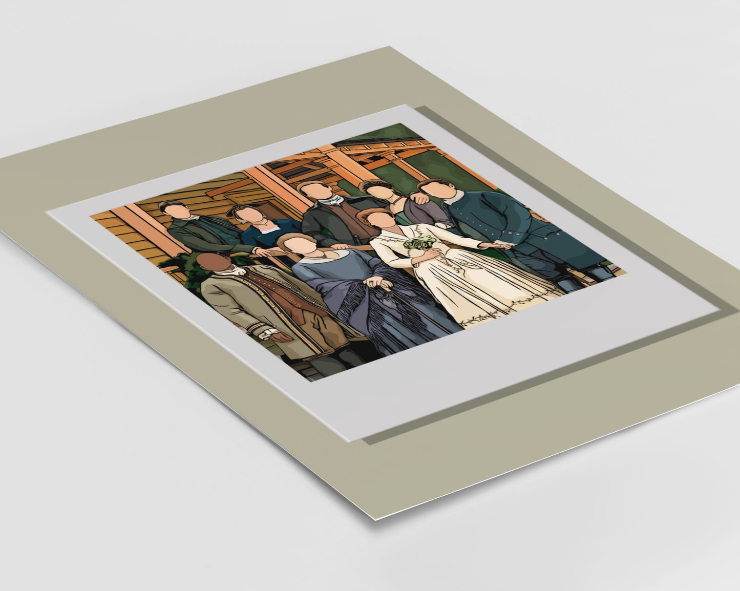 Outlander - MacKenzie/Fraser Wedding Polaroid Print