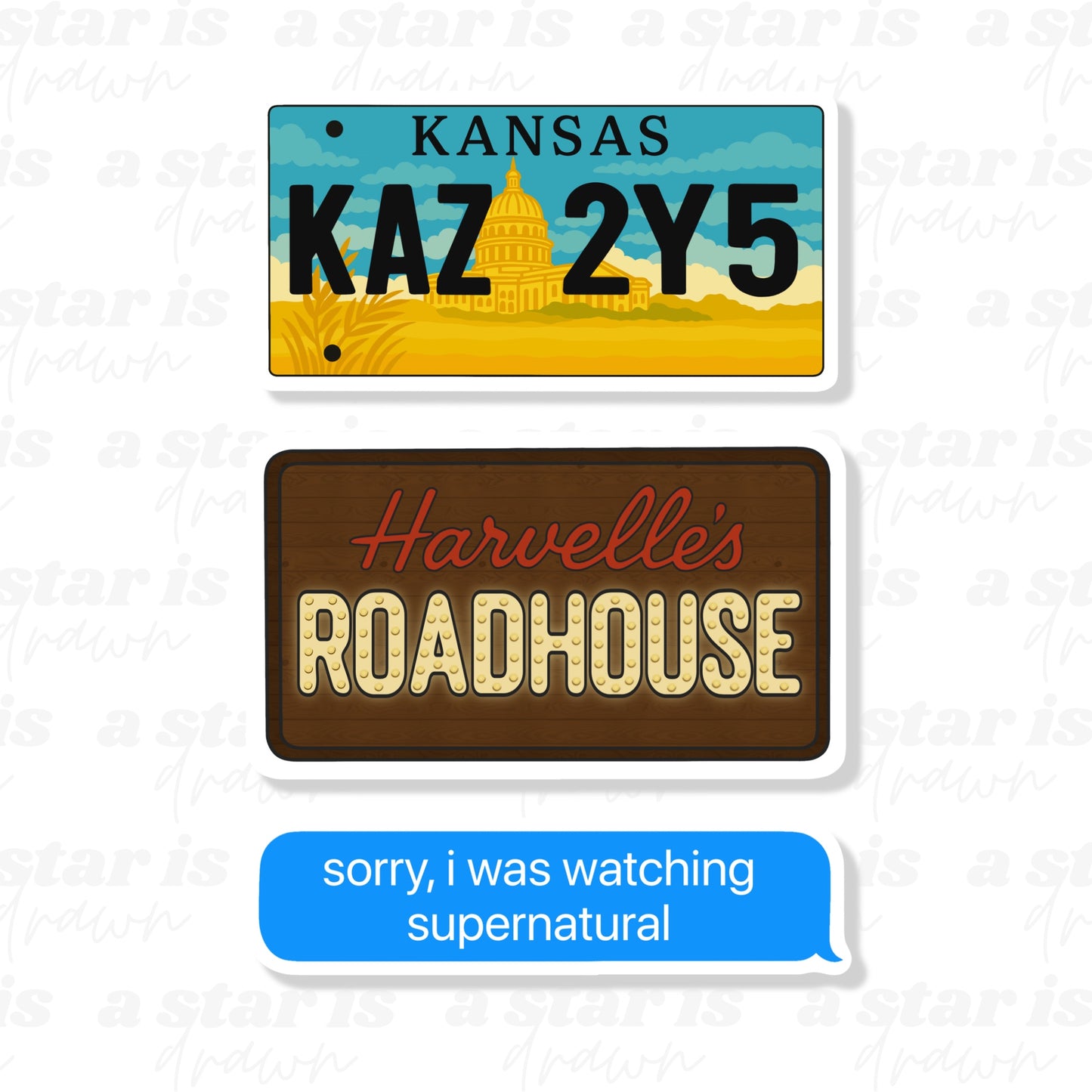 Supernatural Stickers