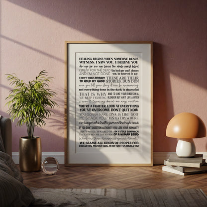 Law and Order: SVU Quotes Print