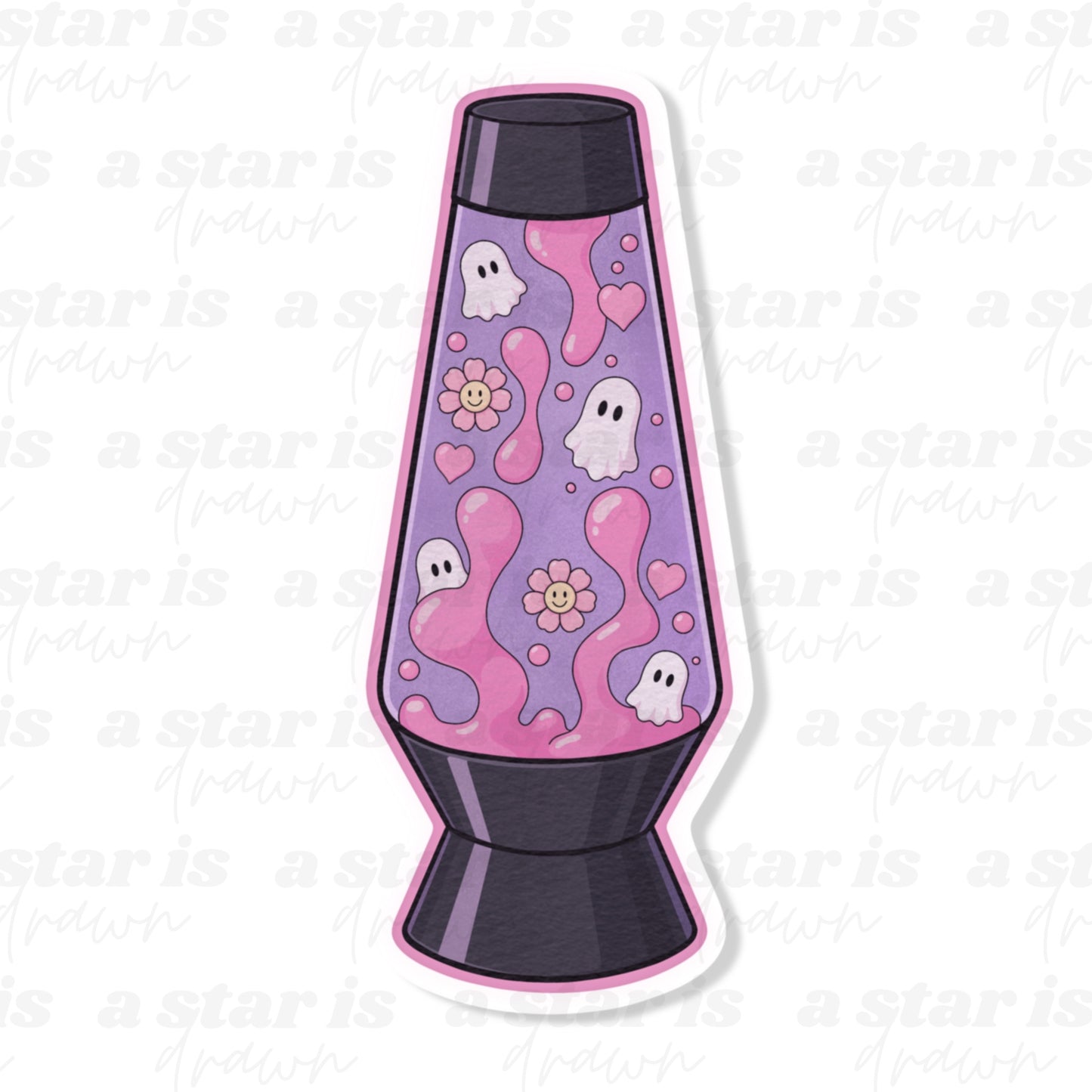 Spooky Lava Lamp Sticker