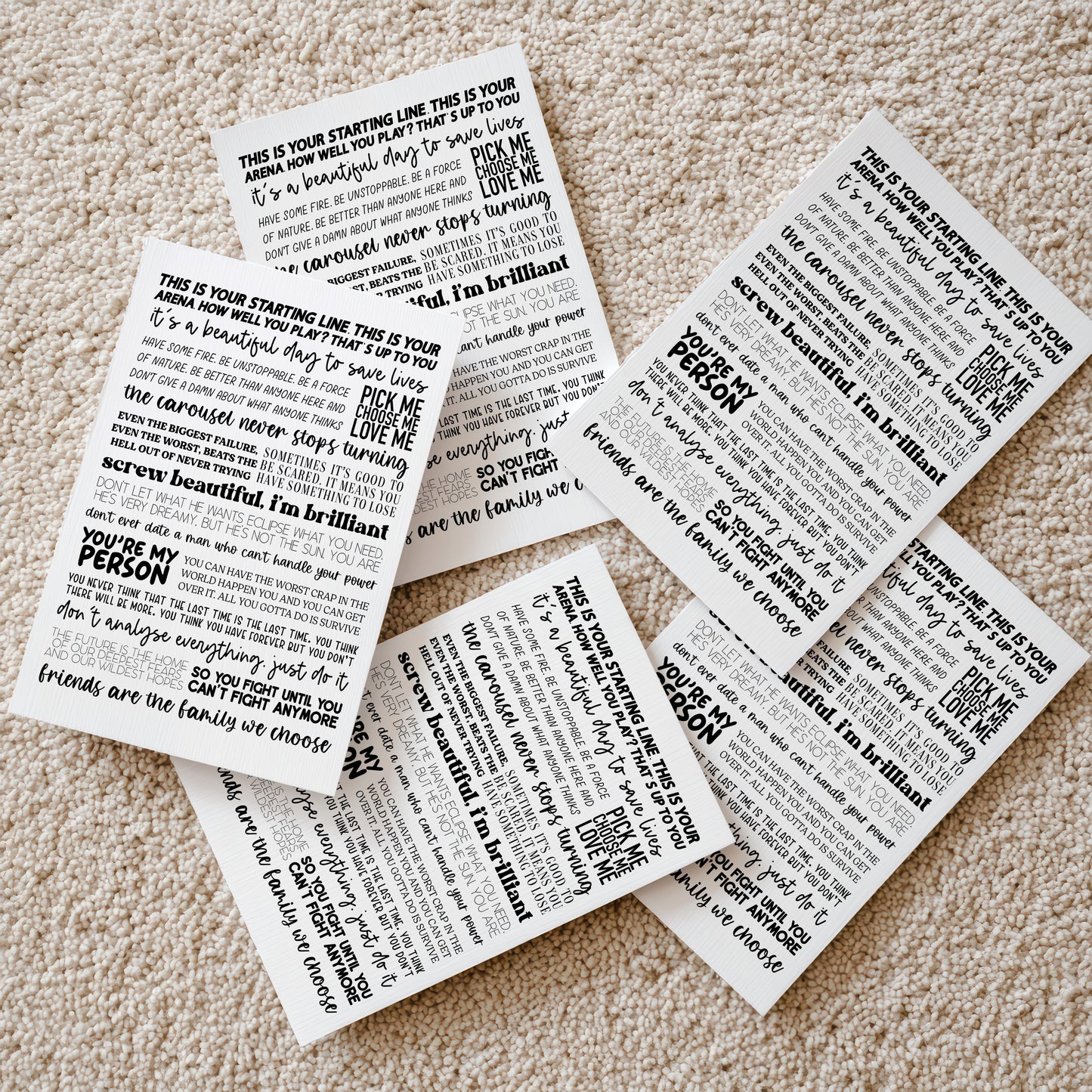 Greys Anatomy Quotes Print