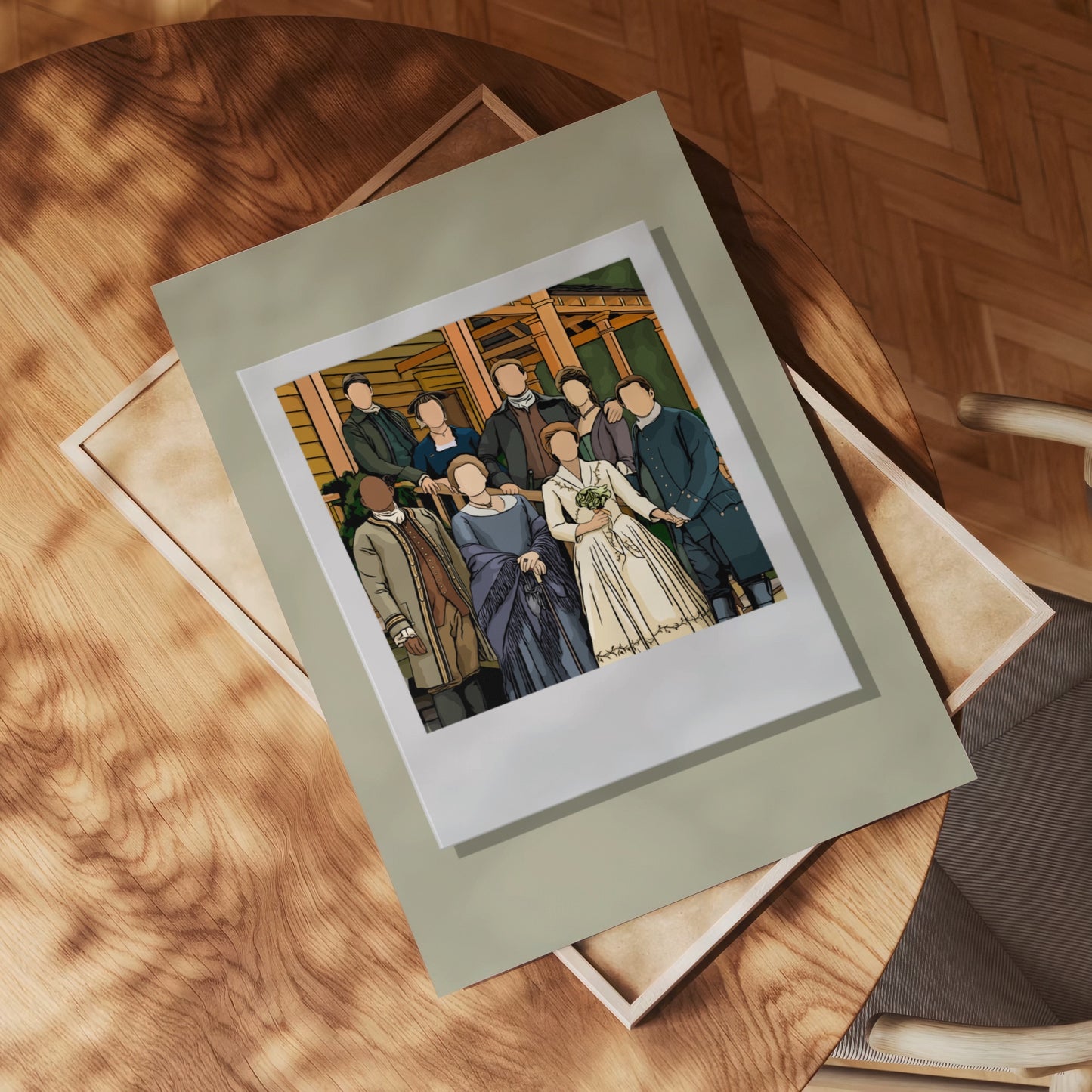 Outlander - MacKenzie/Fraser Wedding Polaroid Print