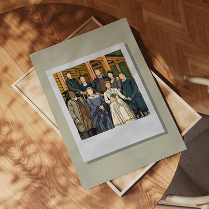 Outlander - MacKenzie/Fraser Wedding Polaroid Print
