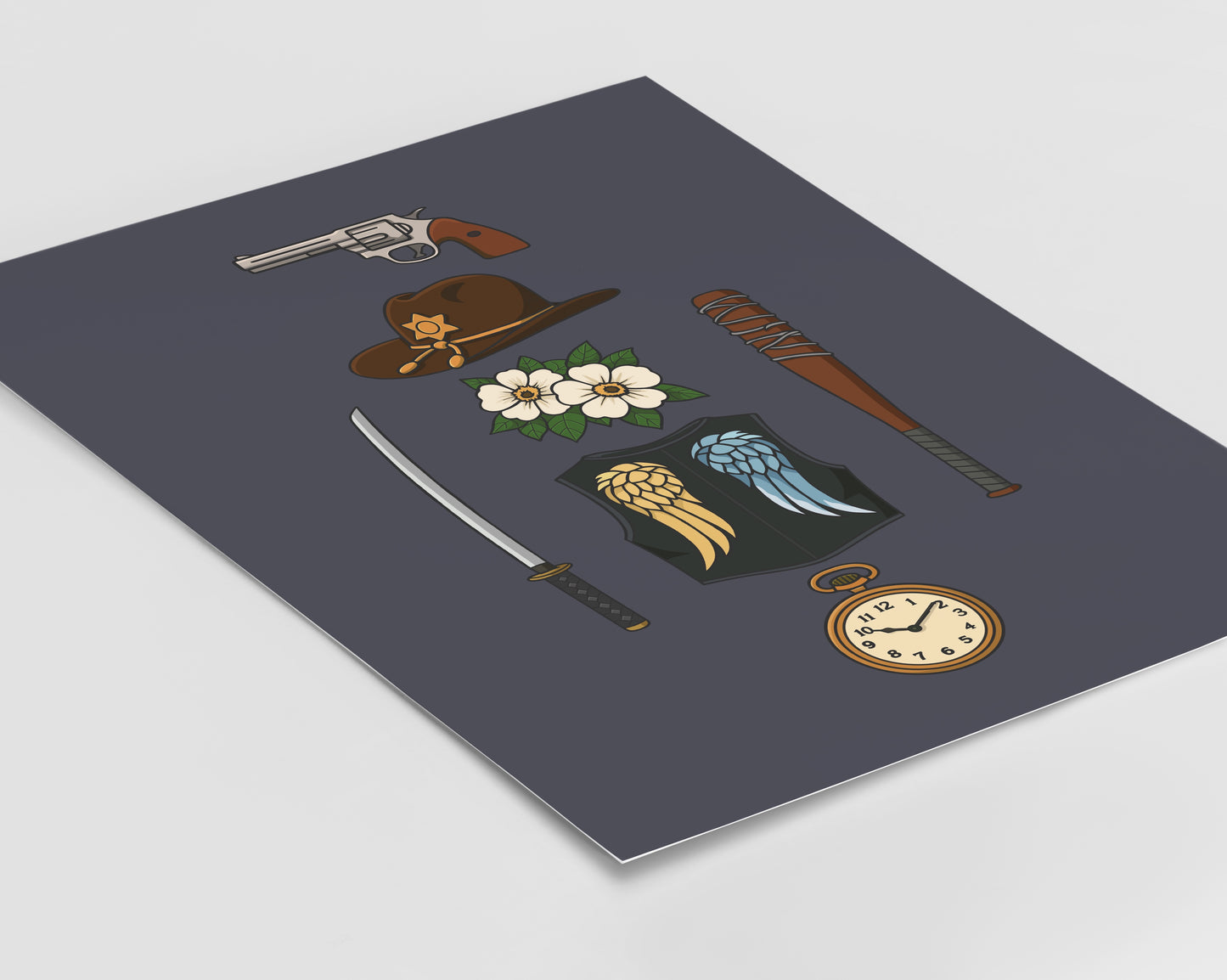 The Walking Dead - Iconic Icons Print