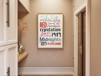 Taylor Swift Albums Print