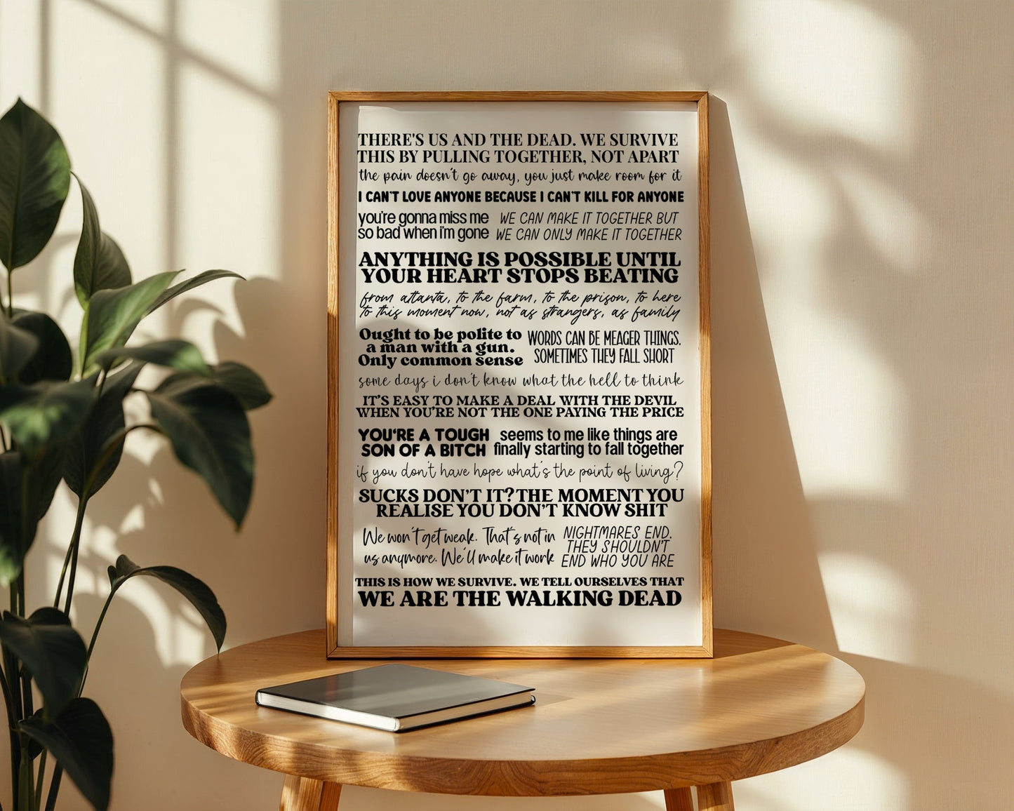 The Walking Dead Quotes Print