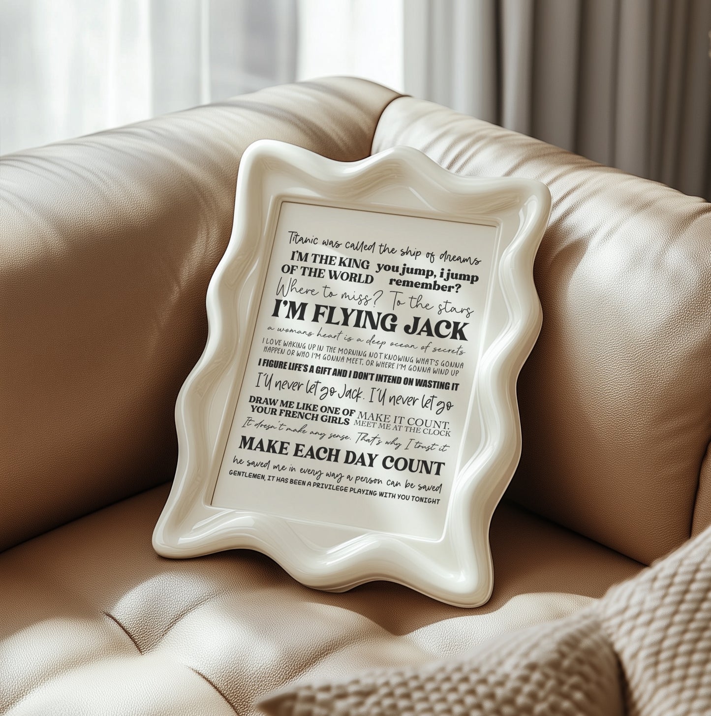 Titanic Quotes Print