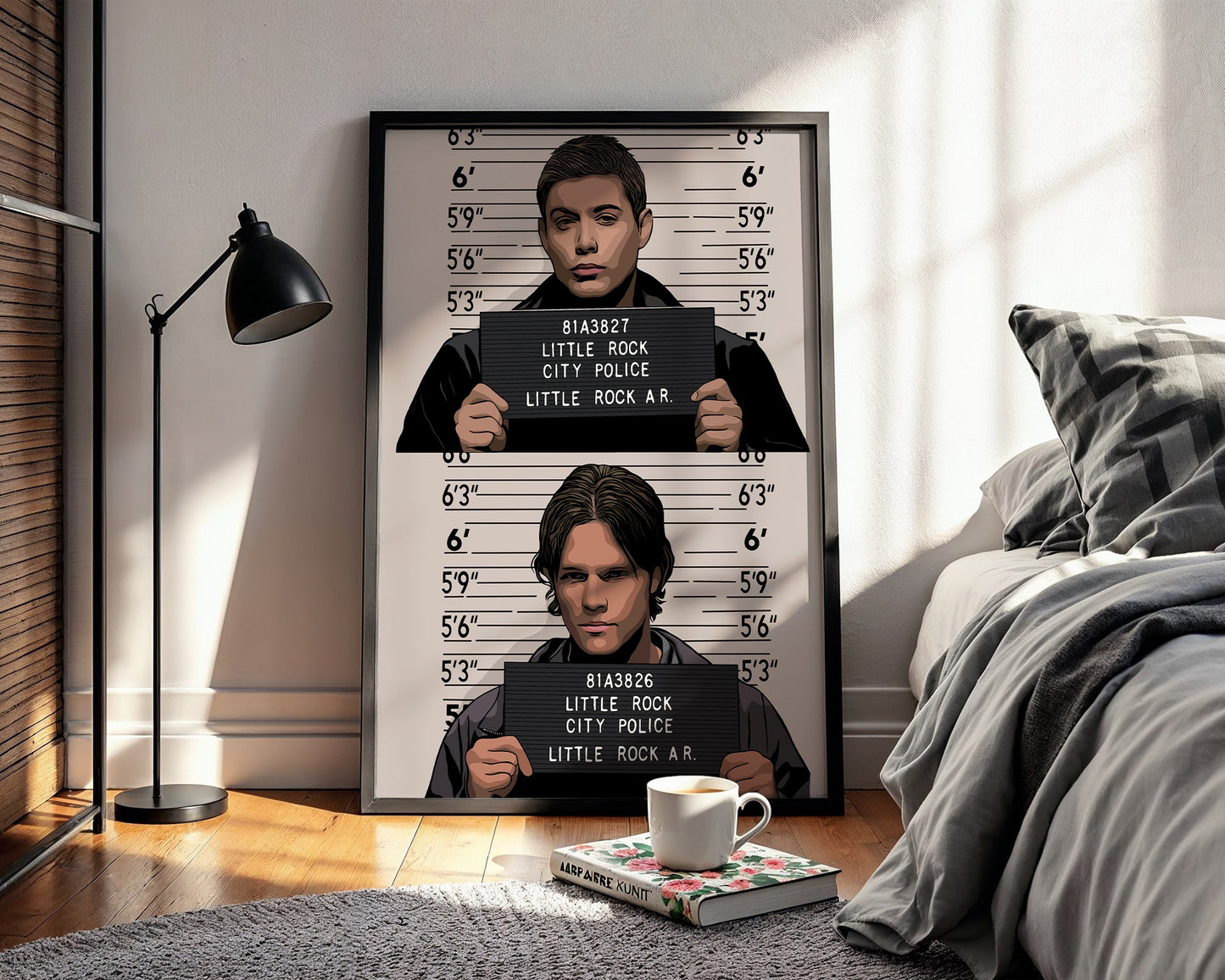 Supernatural - Sam and Dean Mugshots Print