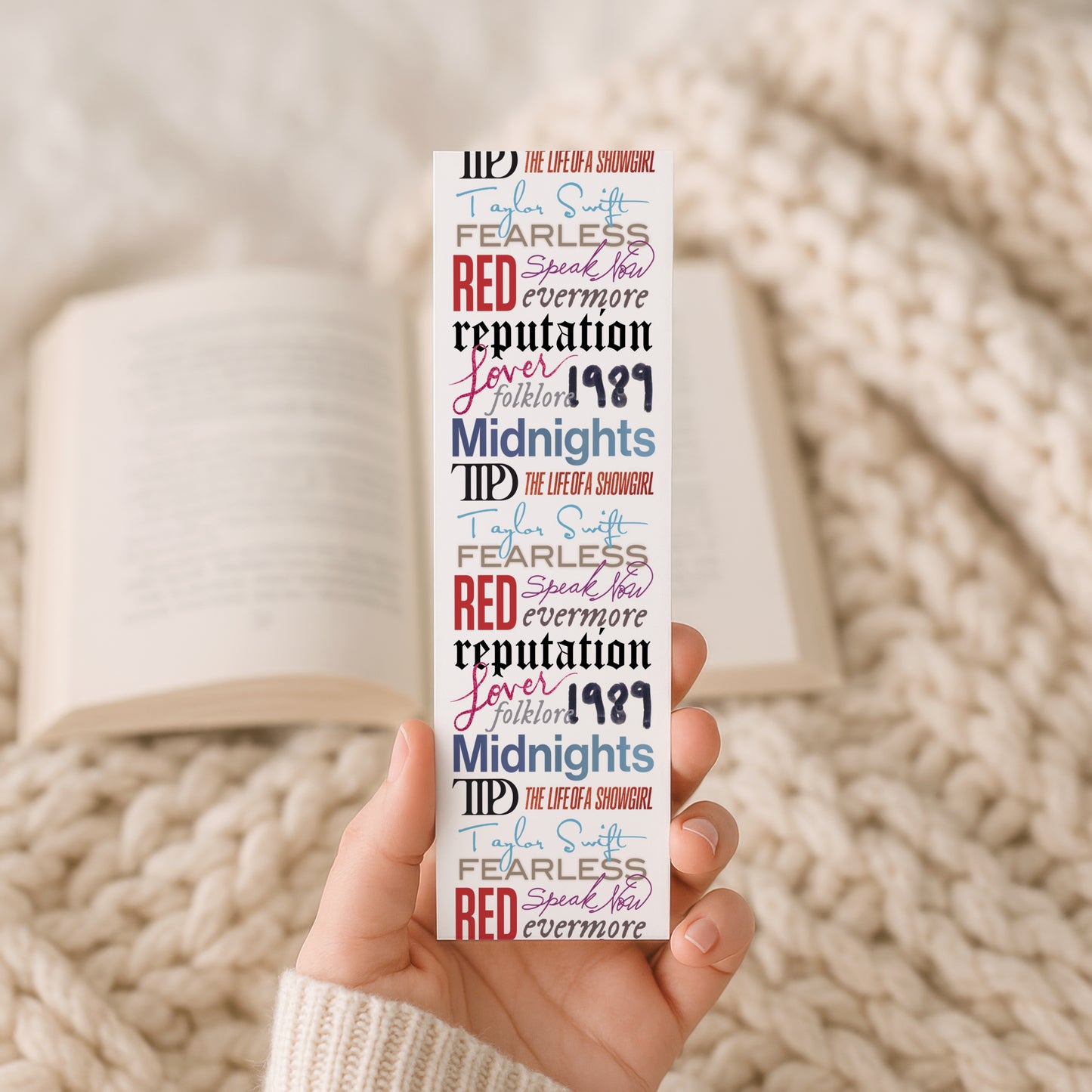 Taylor Swift Albums Bookmark