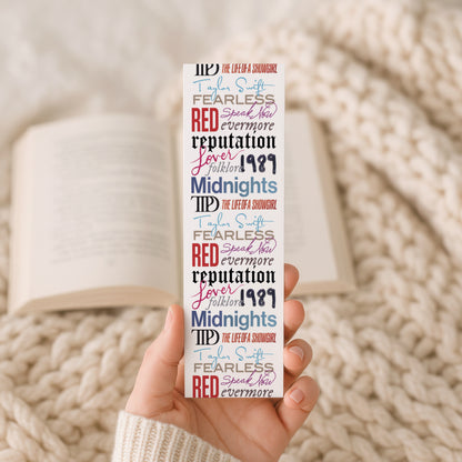 Taylor Swift Albums Bookmark