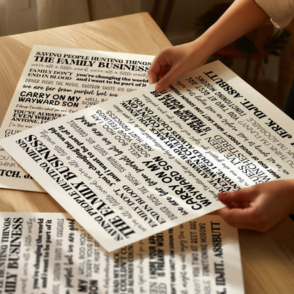 Supernatural Quotes Print
