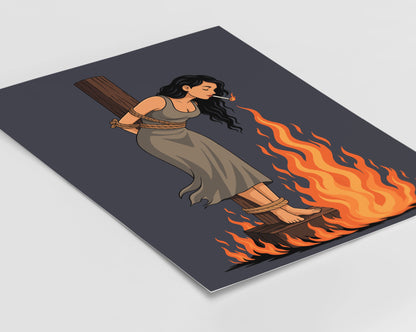 Witch and Cigarette Print
