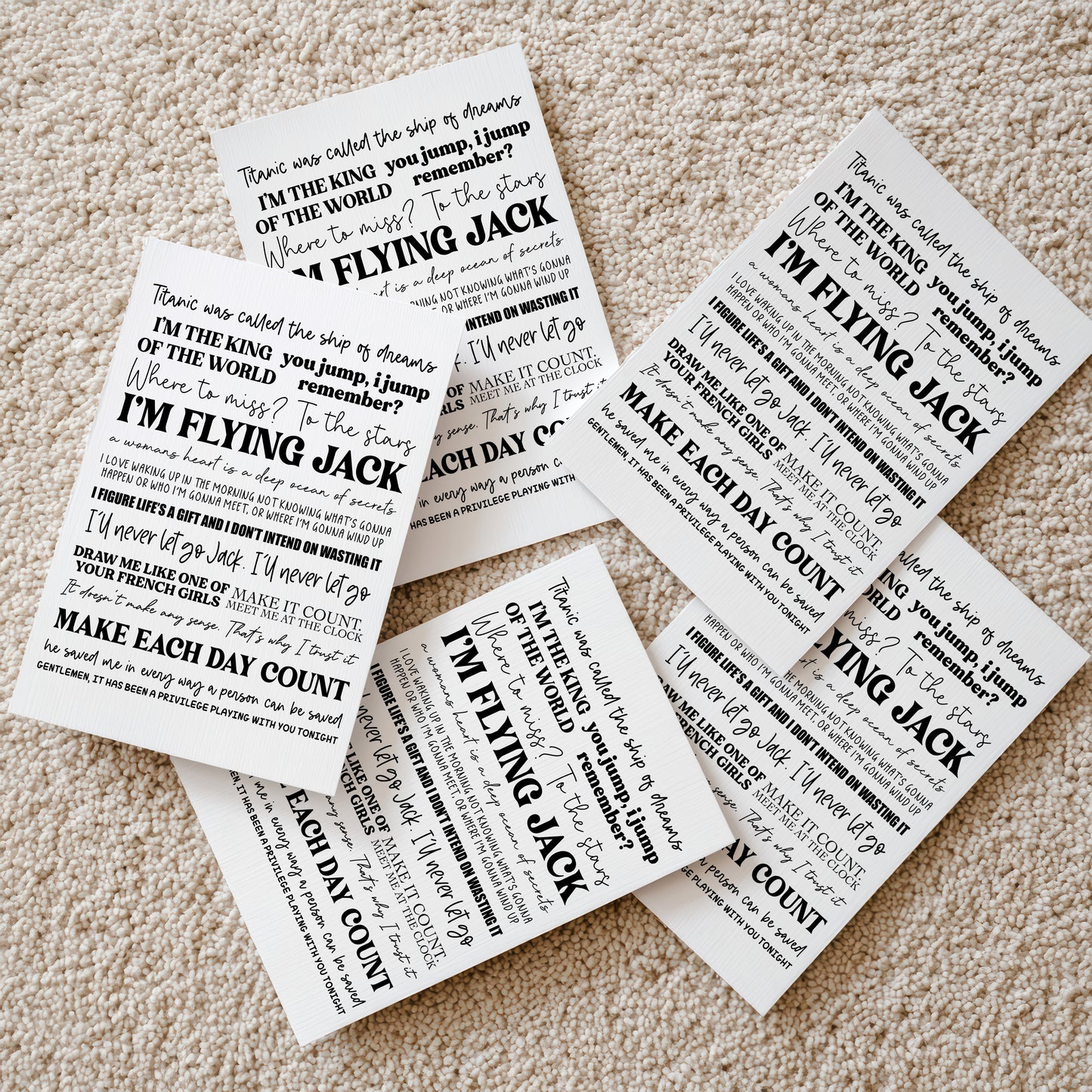 Titanic Quotes Print