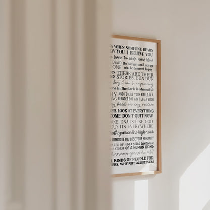 Law and Order: SVU Quotes Print