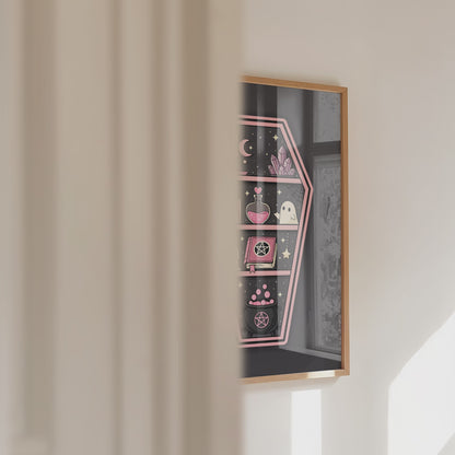 Witchy Bookshelf Print