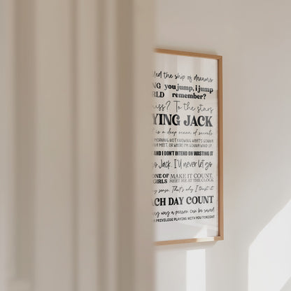 Titanic Quotes Print