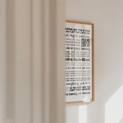Greys Anatomy Quotes Print